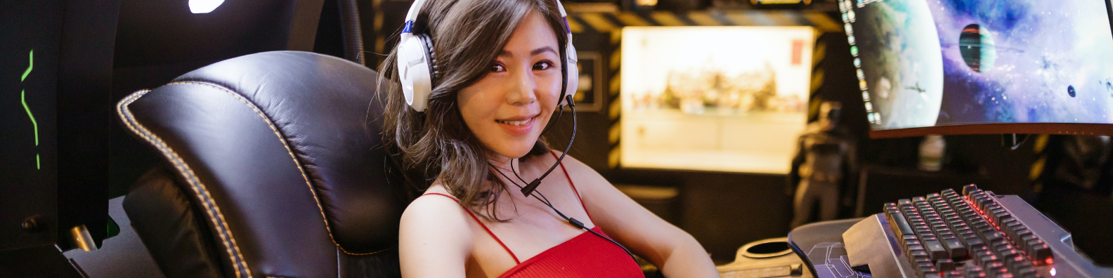 Female Asian gaming content creator